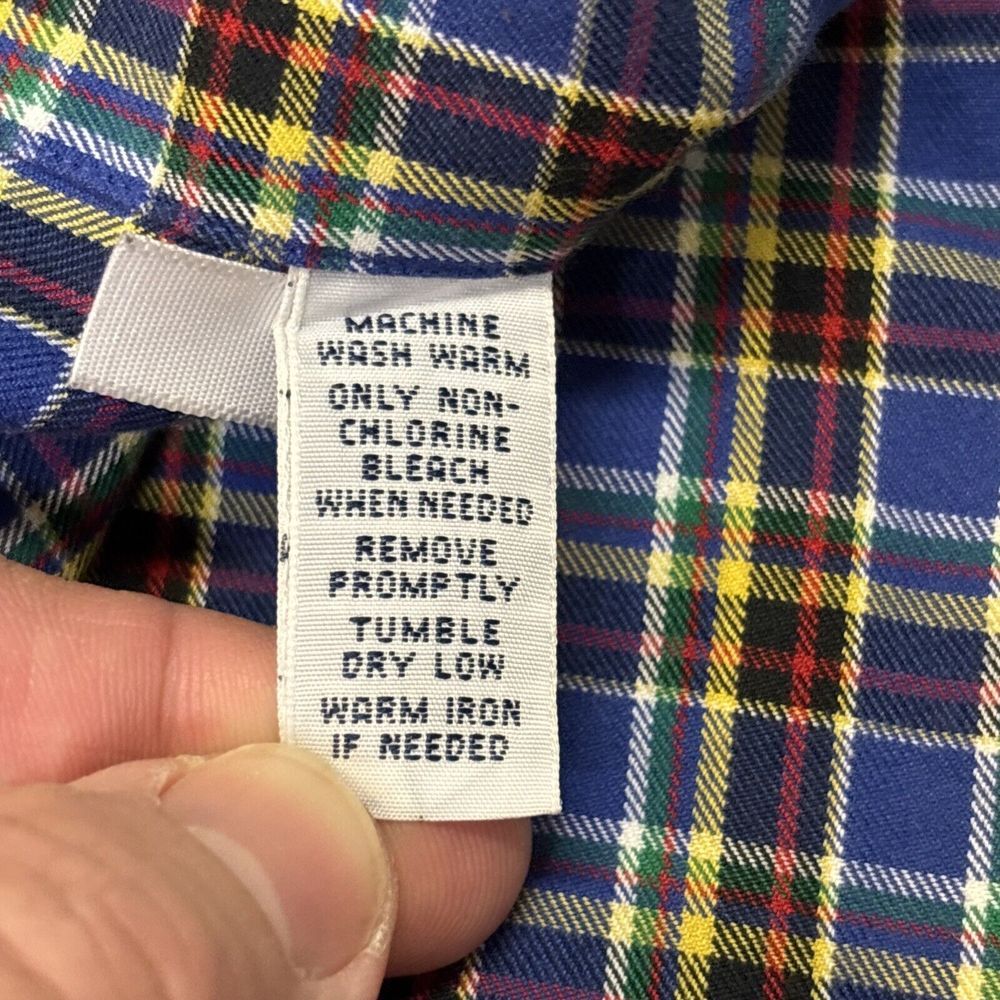 Ralph Lauren Plaid Button Down Shirt‎ Mens XL Classic Red Pony Long Sleeve - Picture 5 of 9
